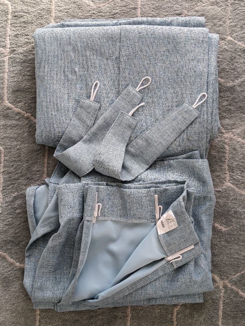 NITORI ニトリ　カーテン　ターコイズブルー　4枚