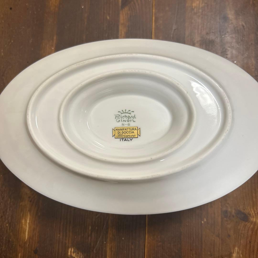 希少　レア　リチャードジノリ　インペログリーン　ソースボード　レードル付き