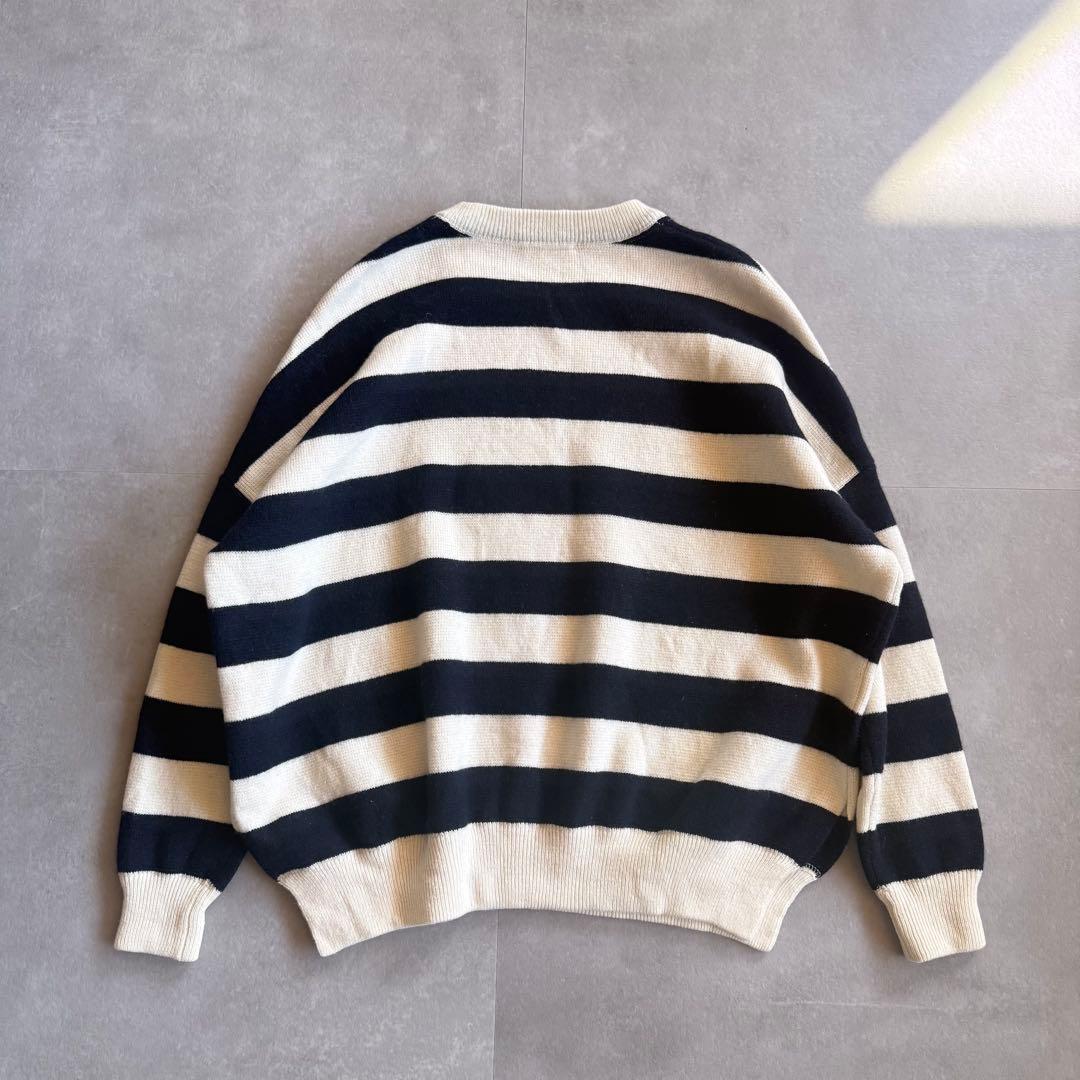 【BOOさま専用】DEMYLEE ウール 太めボーダーニット 白黒