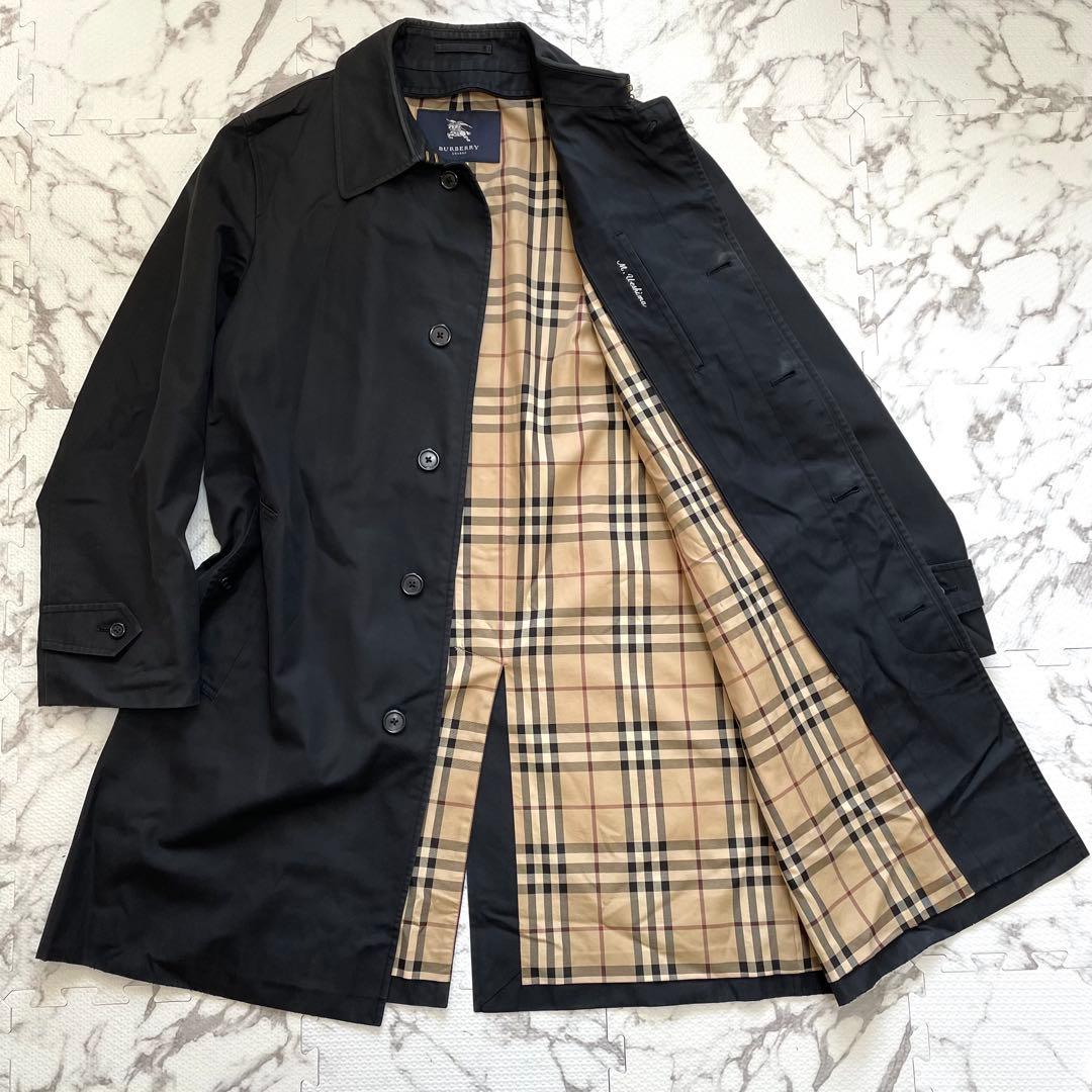 トレンチコート Burberry ブラック　ノバチェック
