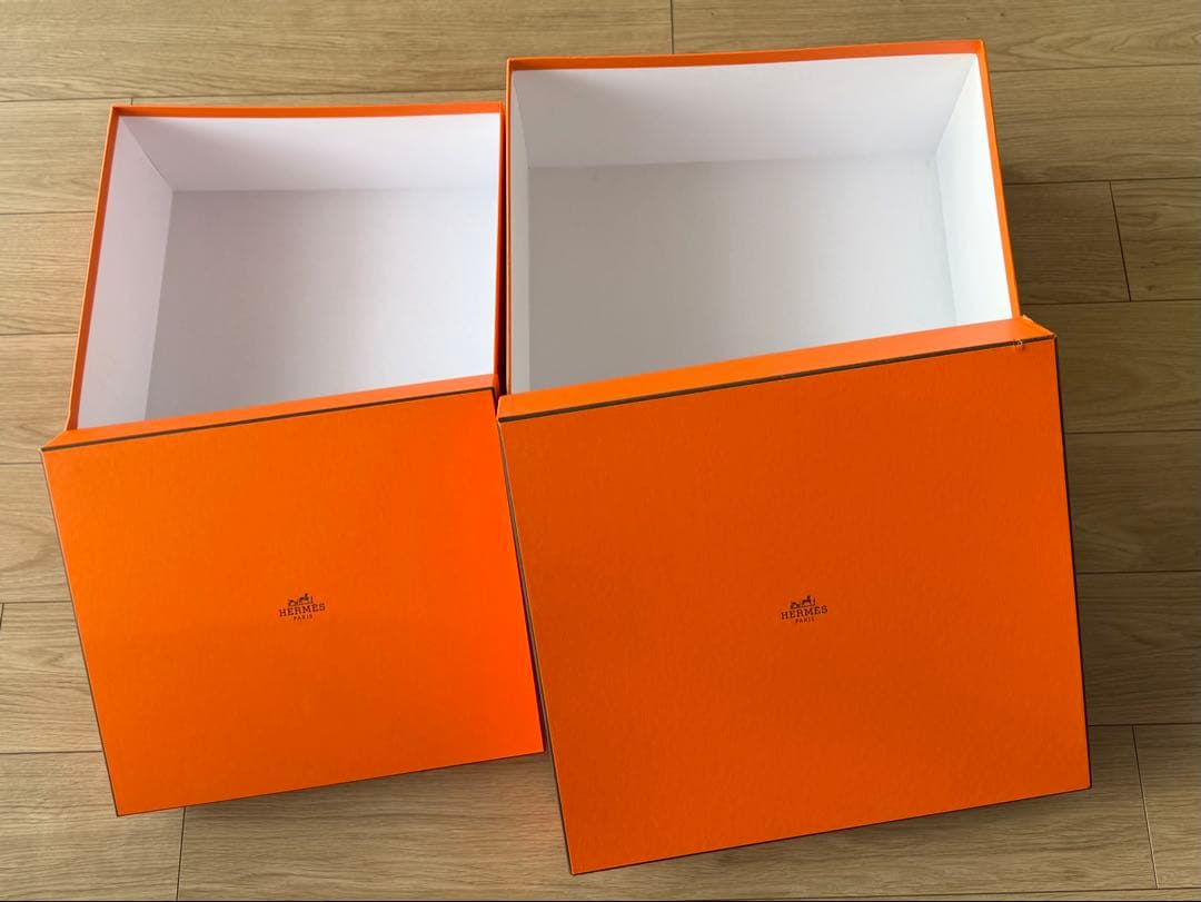 HERMES エルメス オレンジ ギフト箱 2個セット