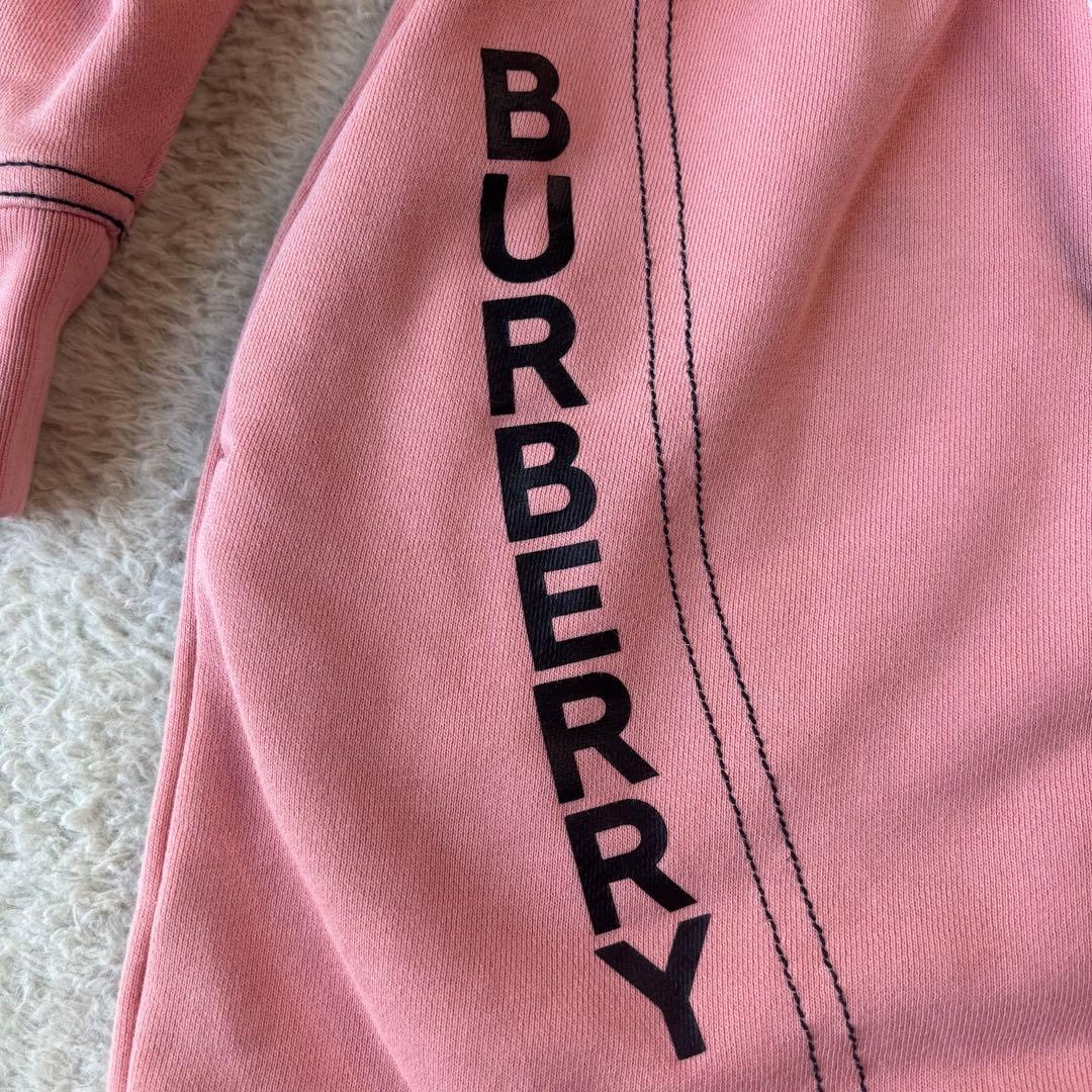 現行モデル BURBERRY ピンク ワンピース 6Y 116cm ロゴプリント