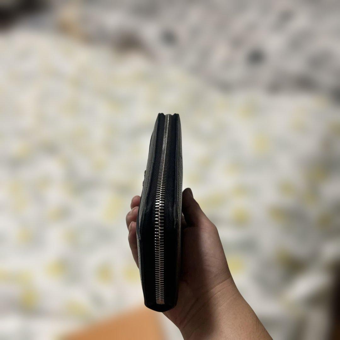 O*H様 LOUIS VUITTON ブラック レザー 長財布　ラウンドファスナ