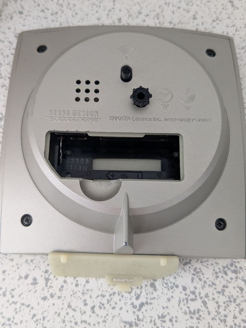 90s ヴィンテージ 置き時計 加藤孝志 sessa 目覚まし付き