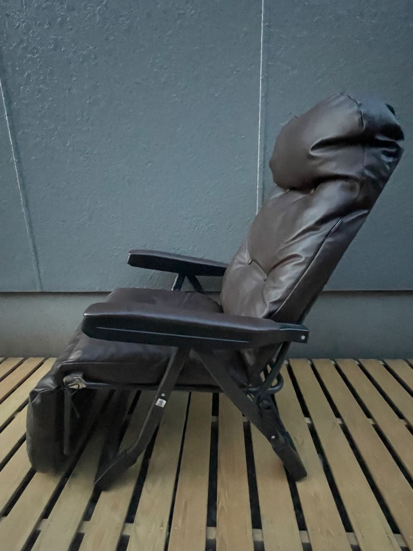 美品　Gravina リクライニングチェア ブラウン　　　折り畳み