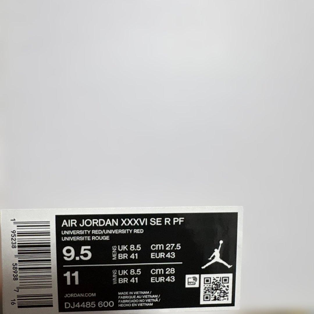 シューズ(男性用) AIR JORDAN XXXVI SE R PF