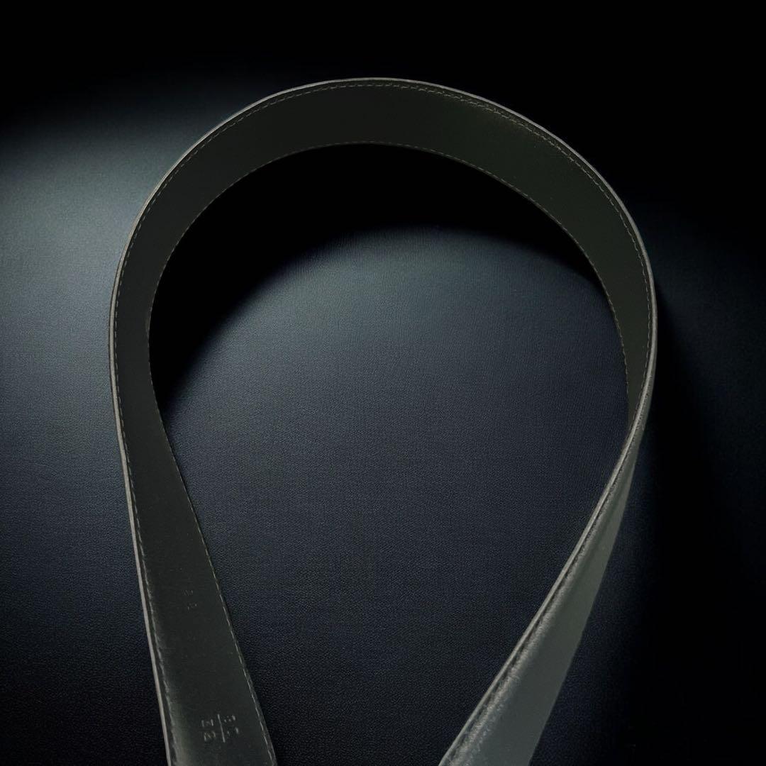 鑑定済み　シャネル　ココマーク バックルベルト レザー ブラック　ゴールド