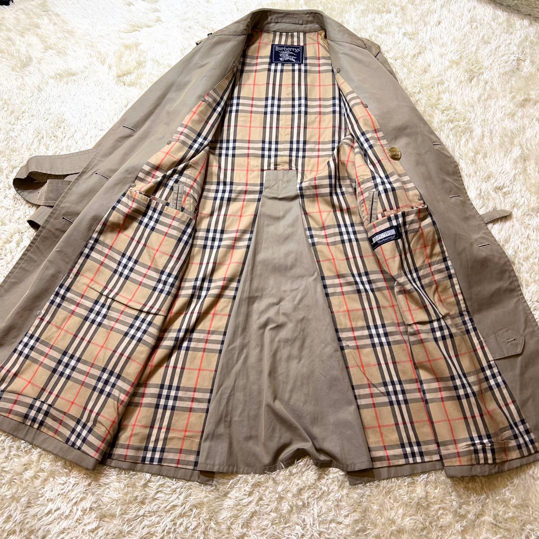 ✨希少クリーニング済みヴィンテージ✨バーバリー ロング トレンチコート Ｌサイズ