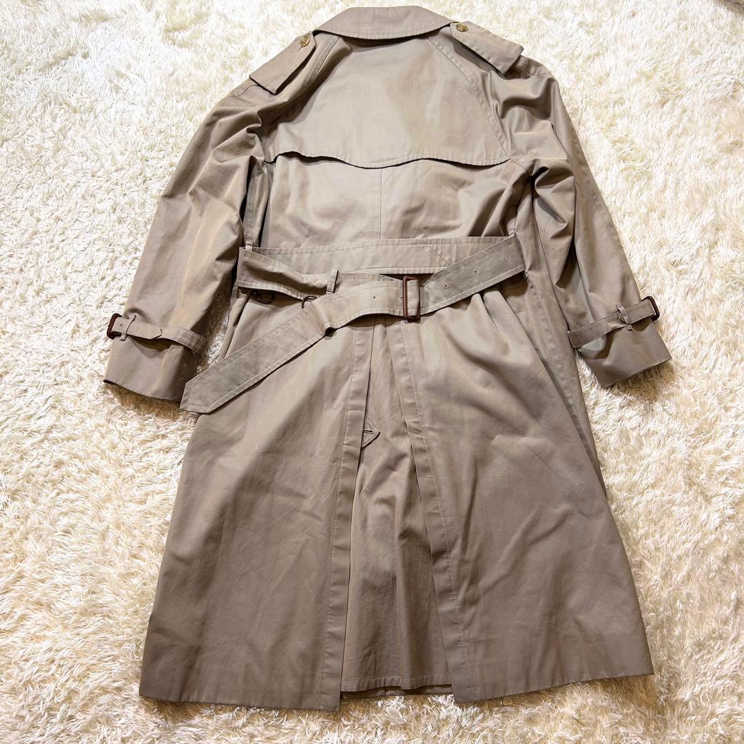 ✨希少クリーニング済みヴィンテージ✨バーバリー ロング トレンチコート Ｌサイズ