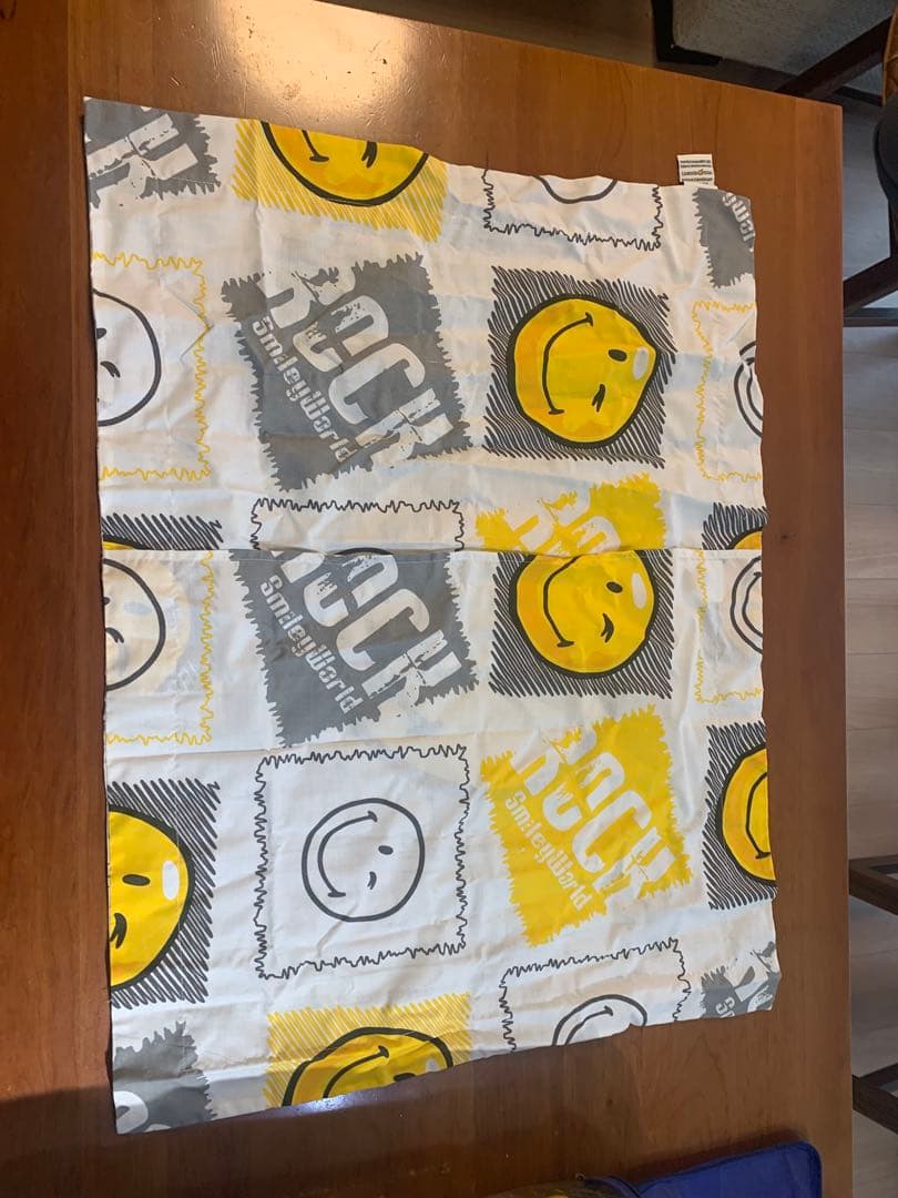 Smiley World スマイリーフェイス　大掛布団、枕カバー大中/1セット