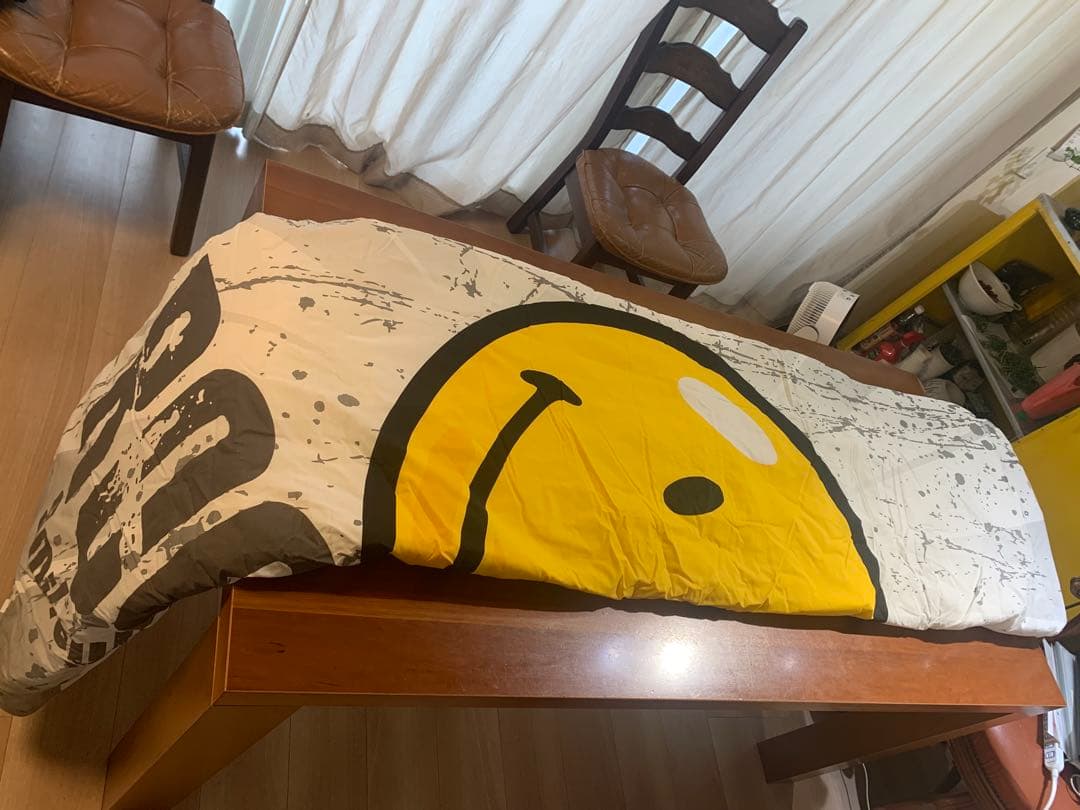 Smiley World スマイリーフェイス　大掛布団、枕カバー大中/1セット