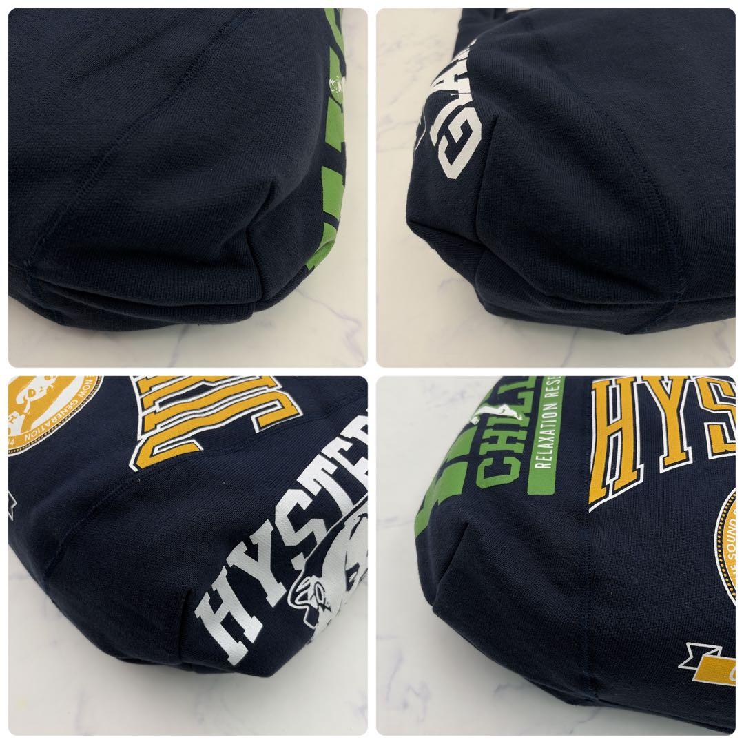 極美品 ヒステリックグラマー スウェット リメイク バッグ ガール 紺 希少