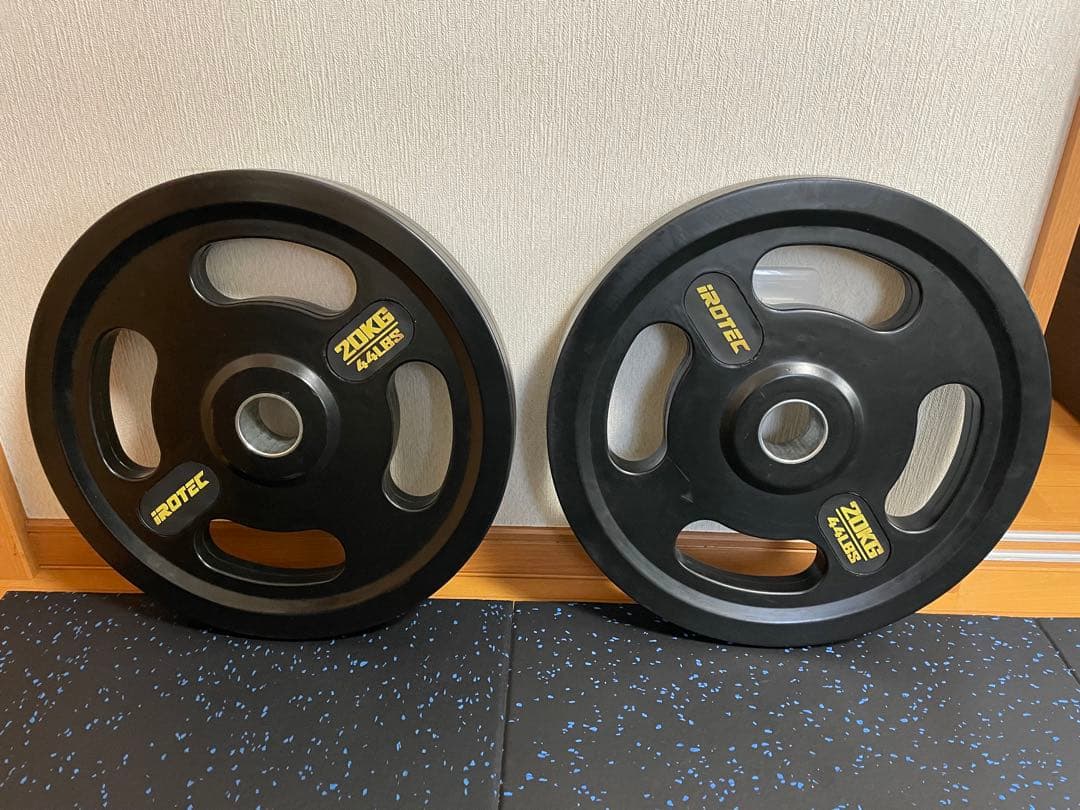 IROTEC オールラバー仕様オリンピックプレート20KG【1枚】①
