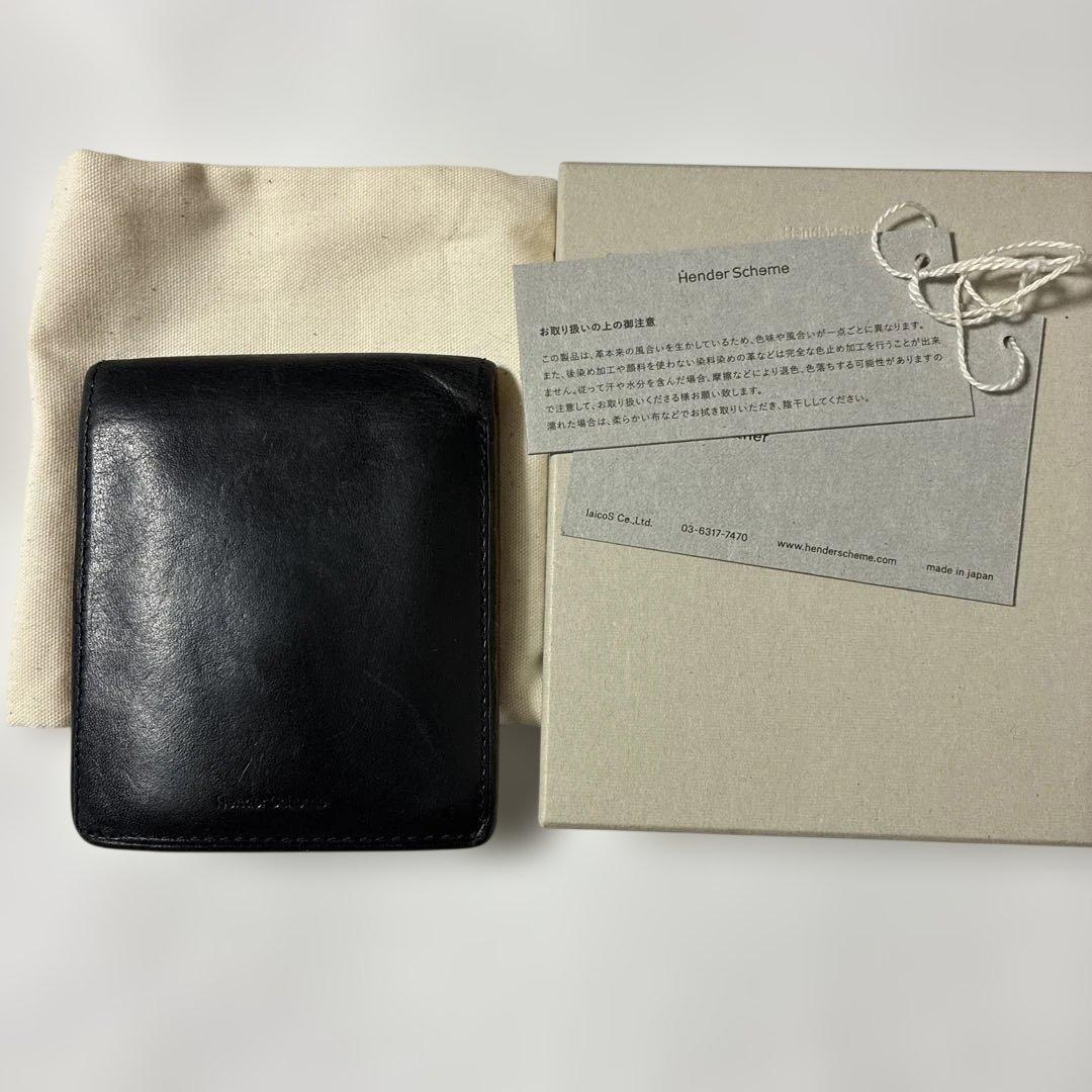エンダースキーマ　Half Folded Wallet ブラック 二つ折り財布