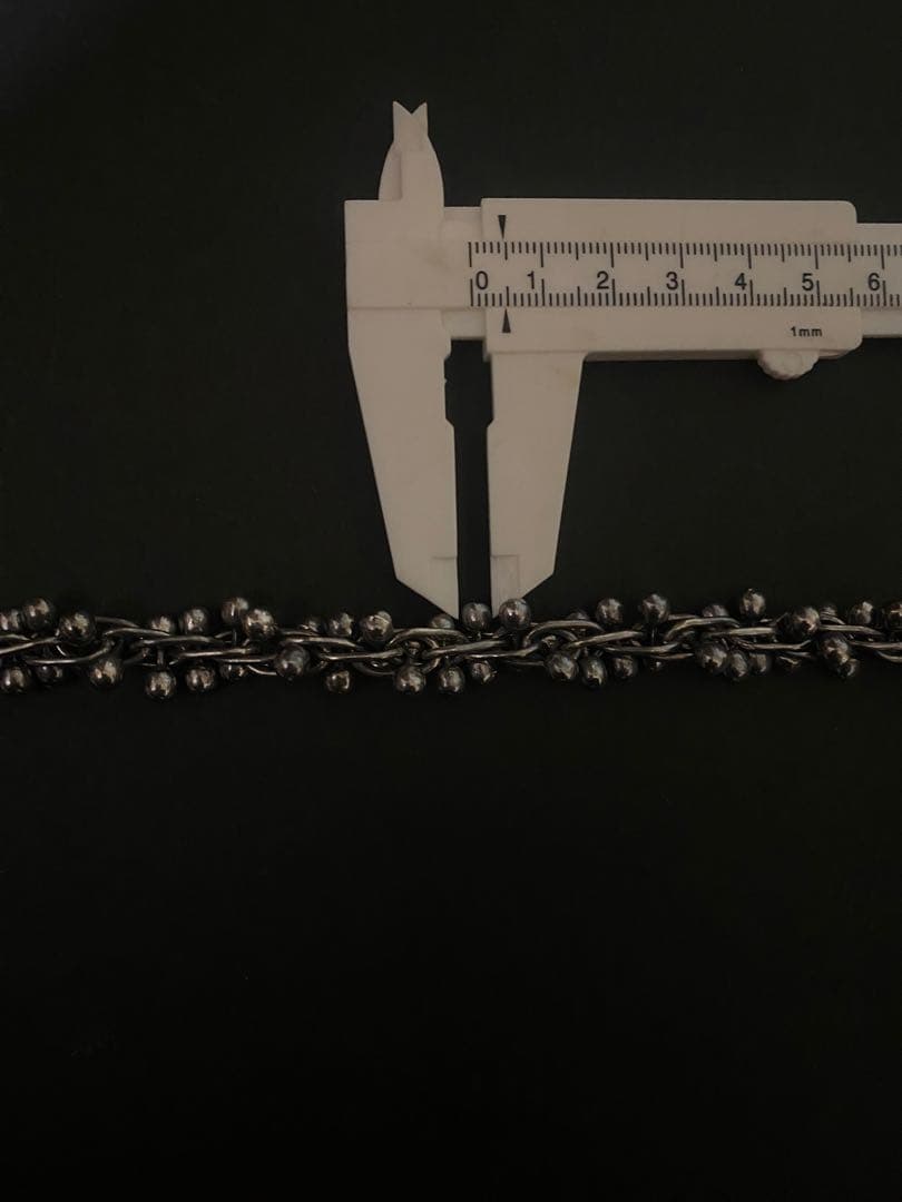 Vintage　チェーンリンク DNA シルバー パール ネックレス