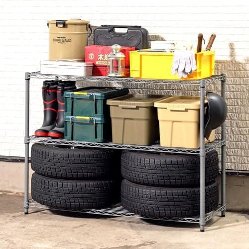 Aドウシシャ サビにくい 屋外用ラック 幅120 ルミナス エクステリアラック