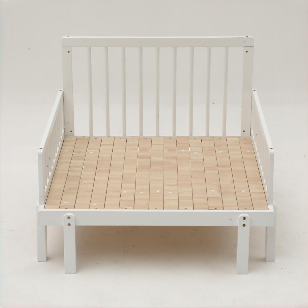 伸長式ソファベッド　天然木製　２WAY　おしゃれ　北欧風　WHITE