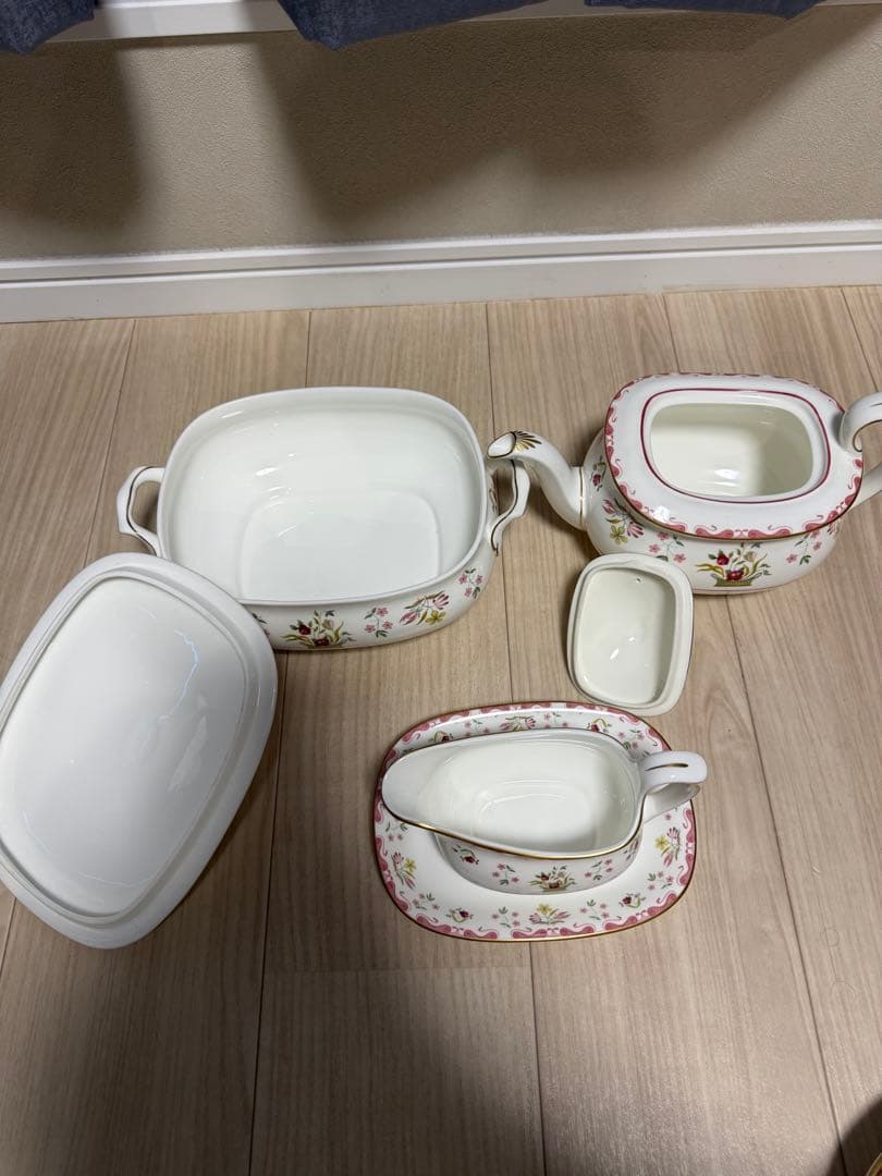 【廃盤美品】ウェッジウッド ビアンカ セット まとめ プレート ポット シュガー