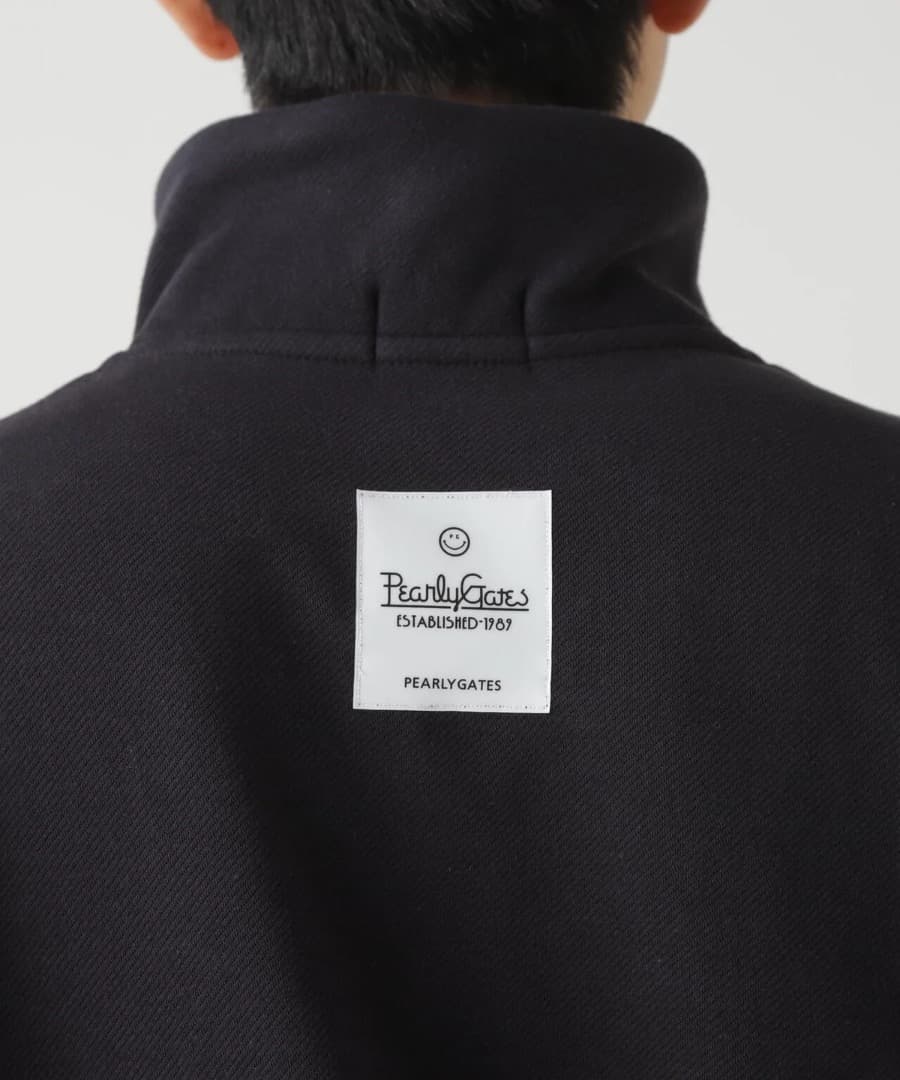 PEARLY GATES ツイル裏毛スウェットハーフジップアップ サイズ6