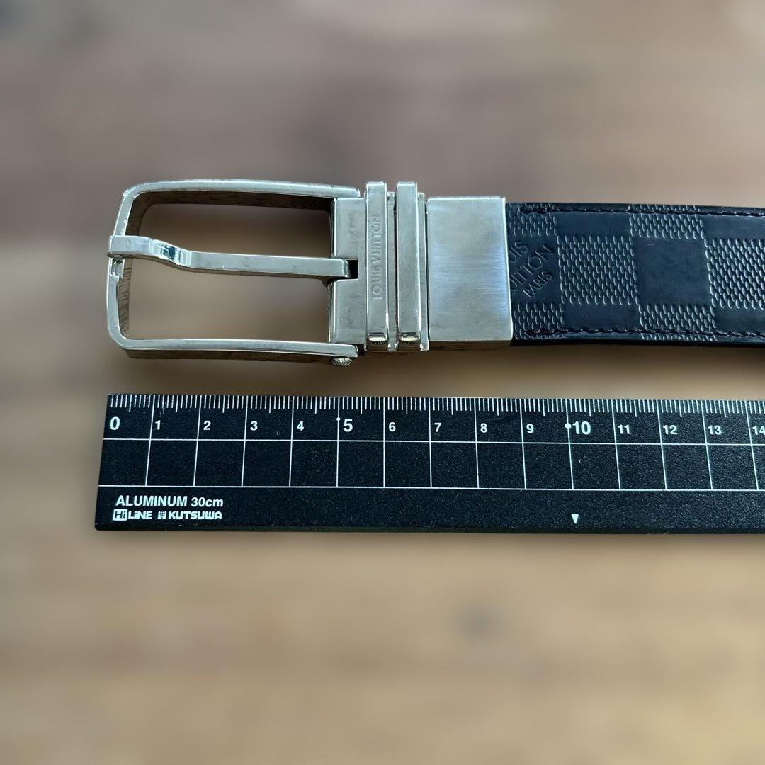 LOUIS VUITTON 黒レザーベルト
