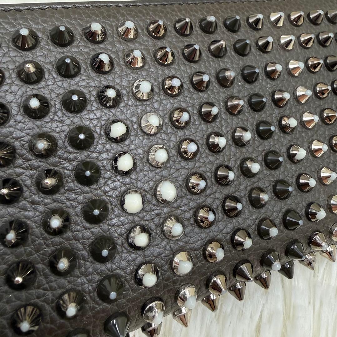 ✨美品✨ ルブタン 長財布 パネトーネ ラウンドジップ　ブラック　レザー