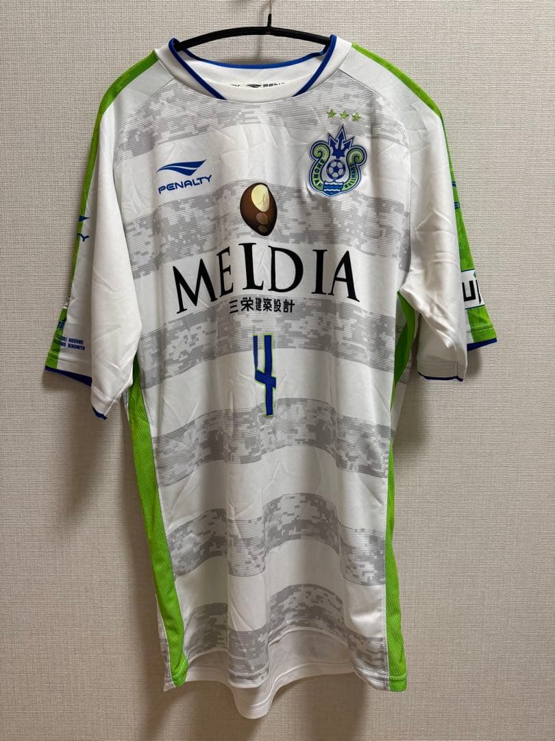 湘南ベルマーレ2016年アウェイユニフォーム上下 アンドレバイア着用品XO