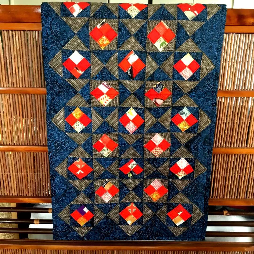 アンティーク和素材キルト