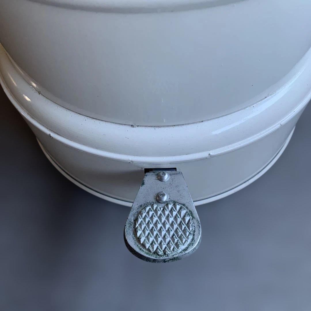 【未使用】【レトロ】マツヨシ　足踏汚物投入器　ペダル式　ゴミ箱　汚物缶