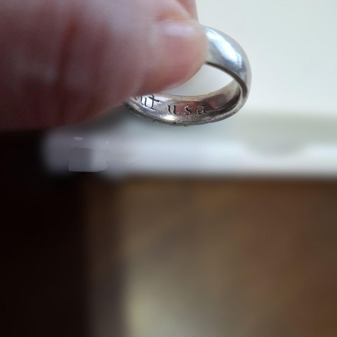 シルバーリング テクスチャー付き