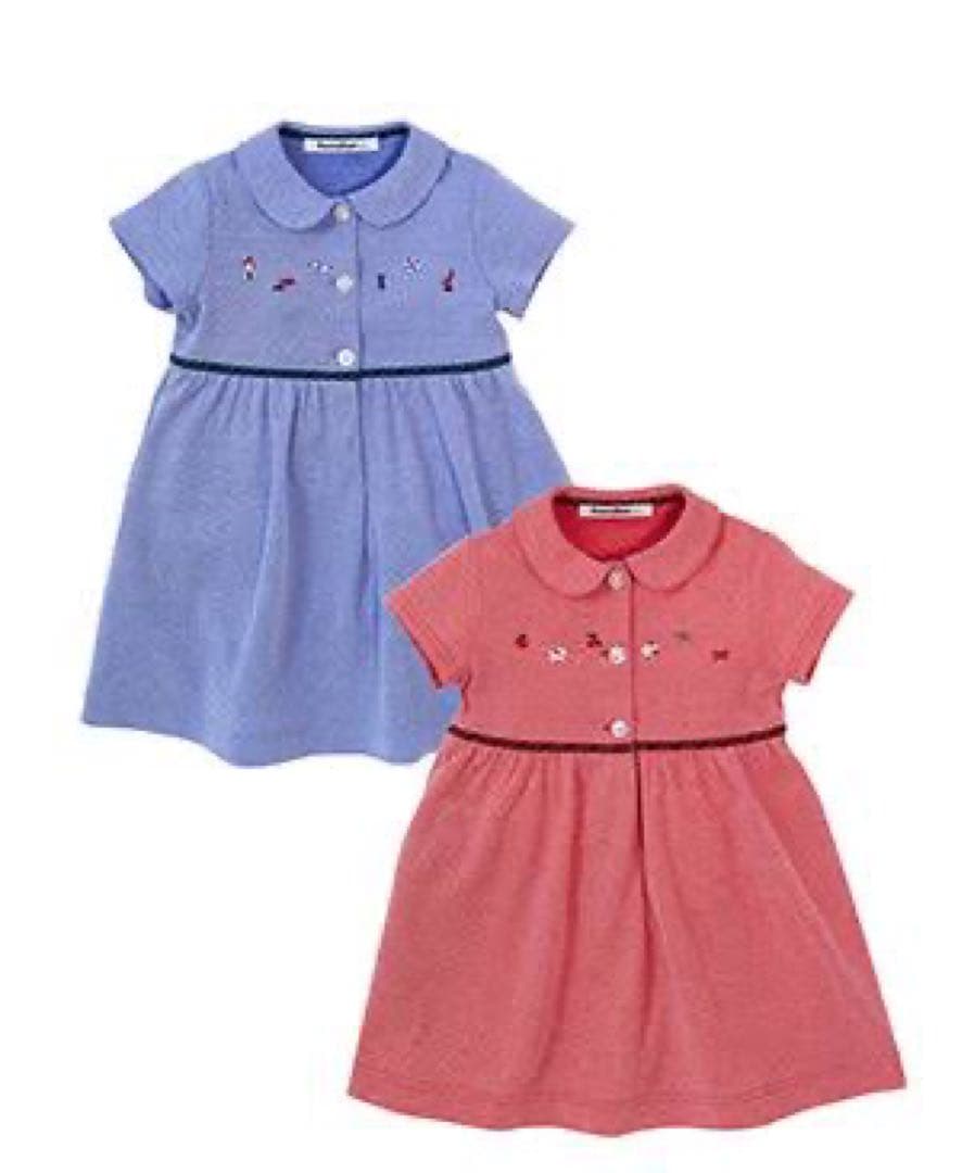 familiar ピンク ワンピース 80サイズ 綿100%