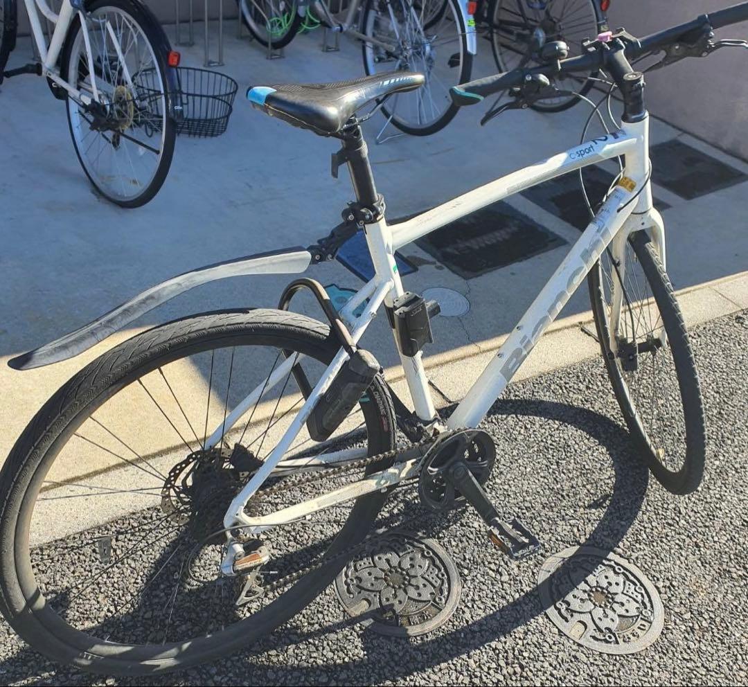Bianchi C sport 2 葛飾区内直接受取　クロスバイク ホワイト