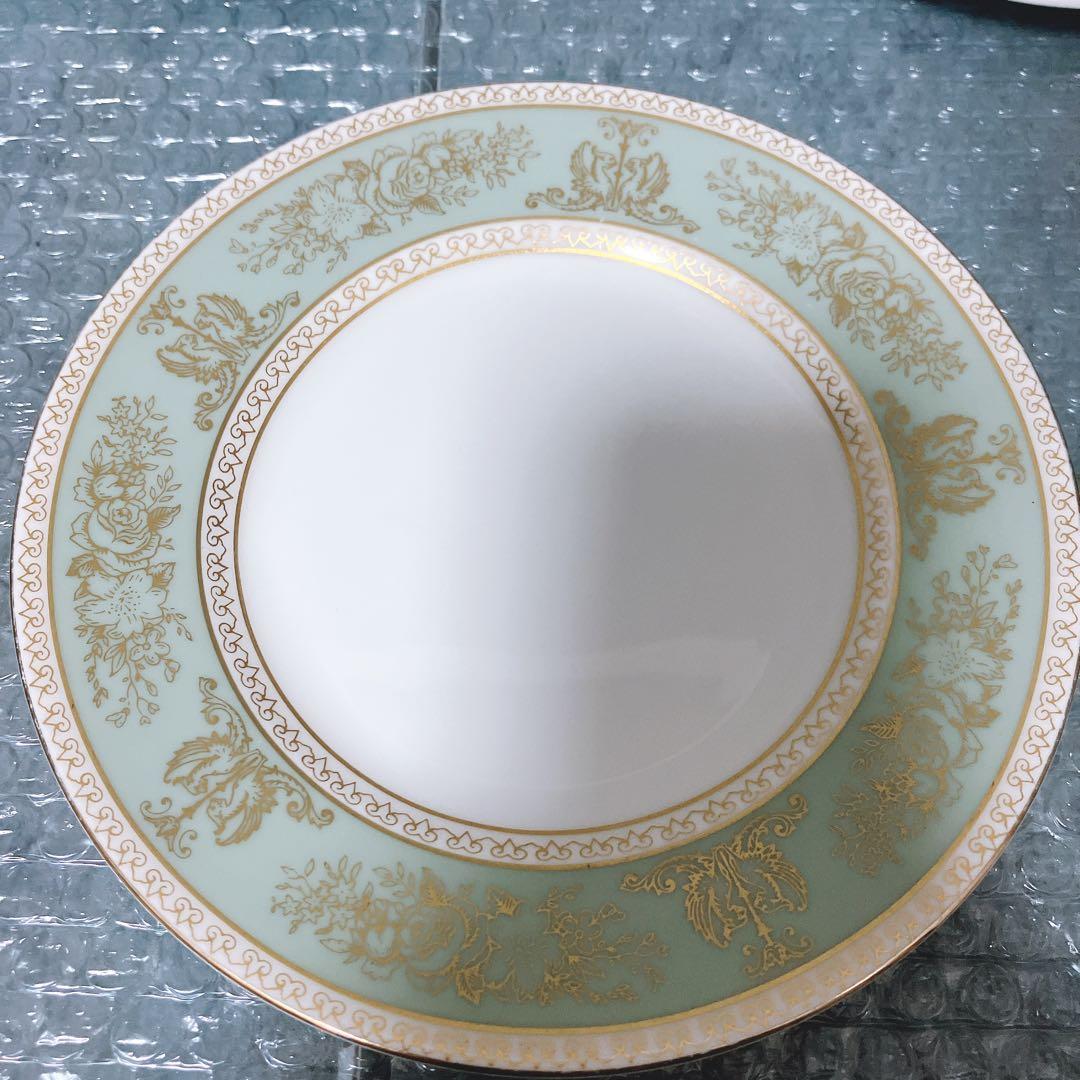 【希少】ウェッジウッド コロンビア セージグリーン プレート 11枚