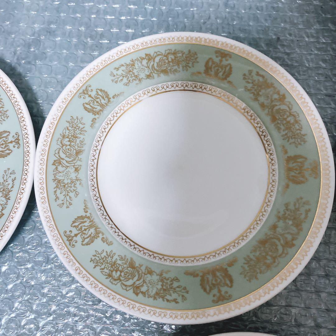 【希少】ウェッジウッド コロンビア セージグリーン プレート 11枚