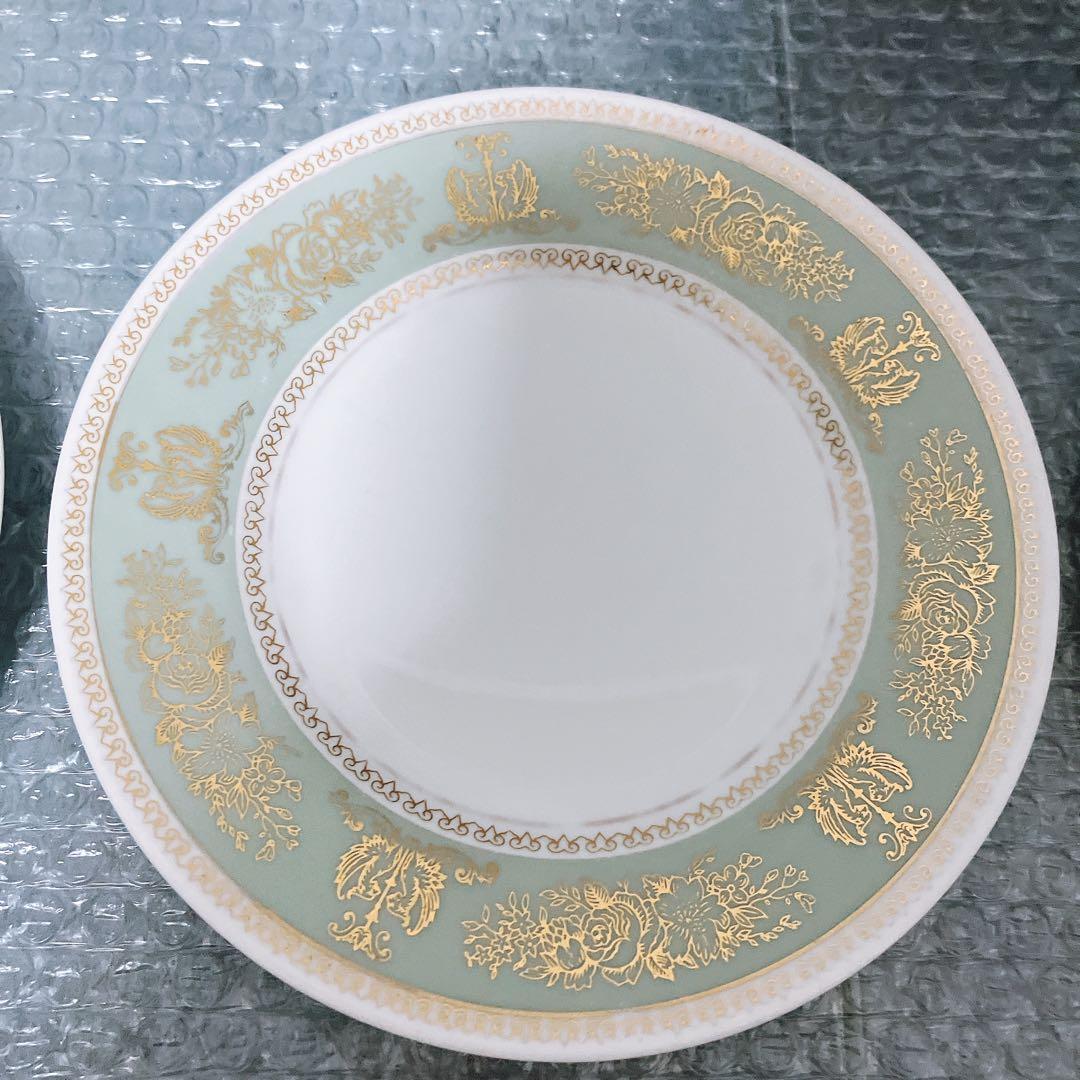 【希少】ウェッジウッド コロンビア セージグリーン プレート 11枚