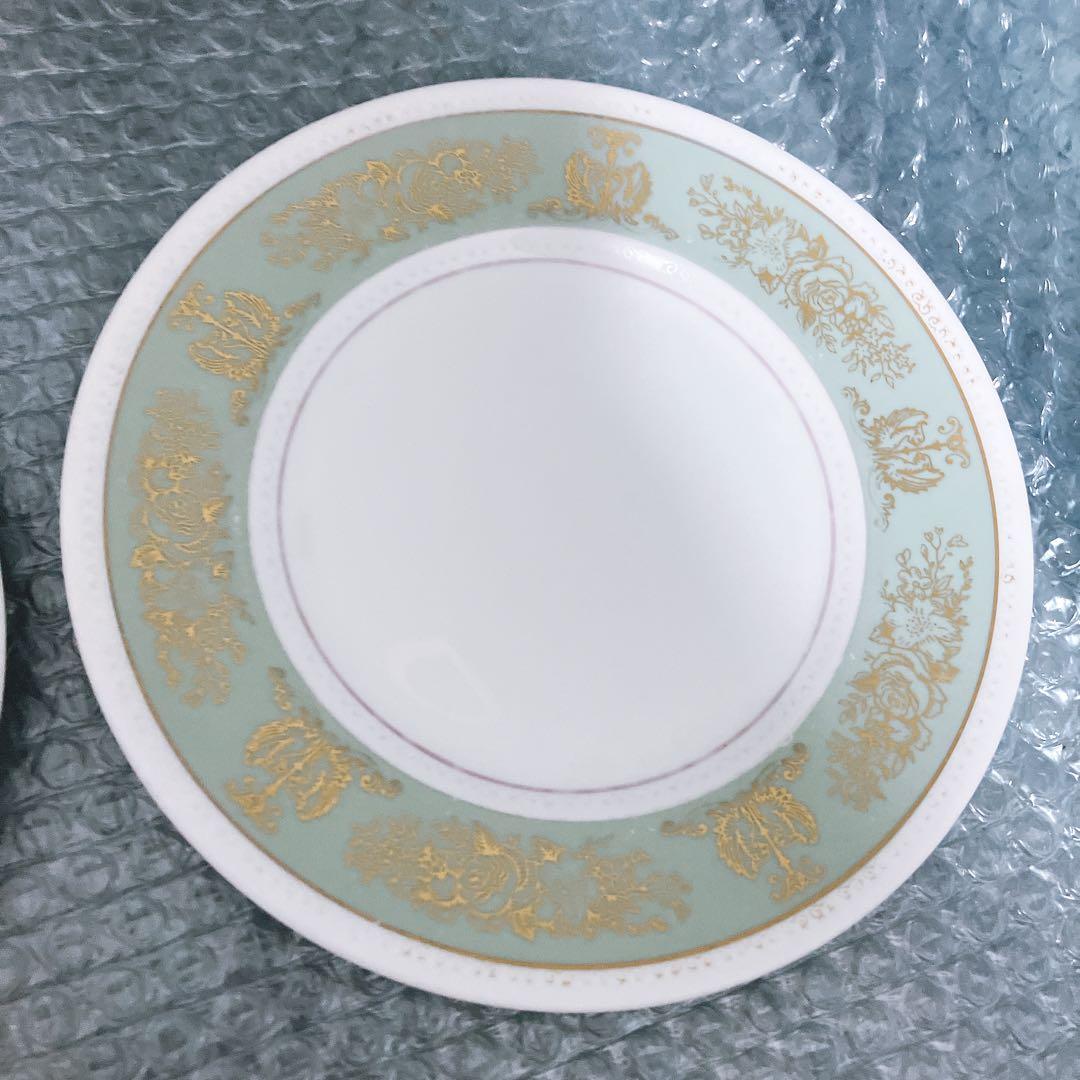 【希少】ウェッジウッド コロンビア セージグリーン プレート 11枚