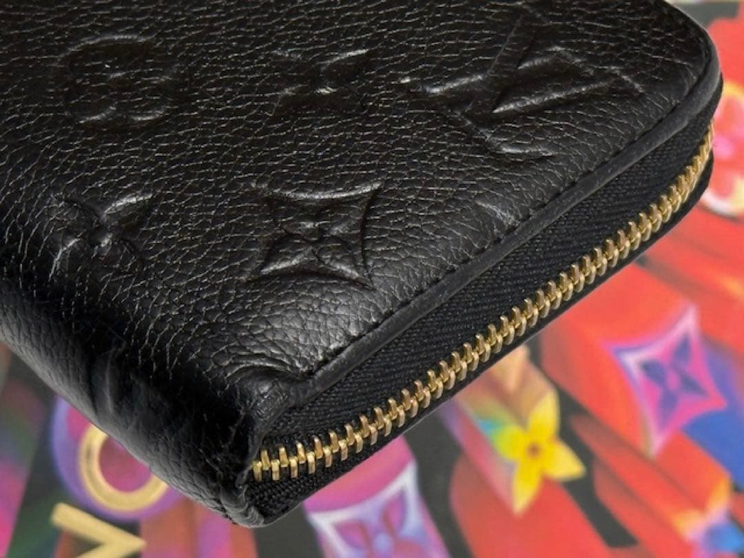 良品！ルイヴィトン　アンプラント　ジッピーウォレット　ブラック
