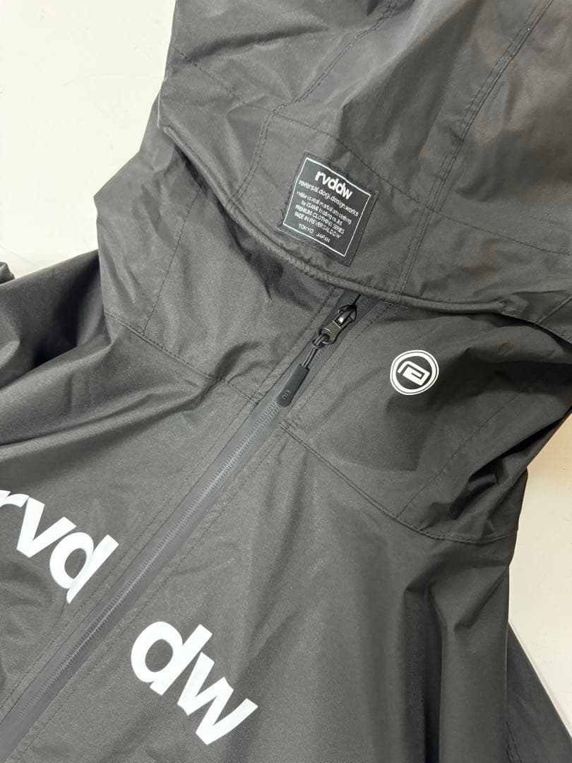 rvddw レインコート 黒