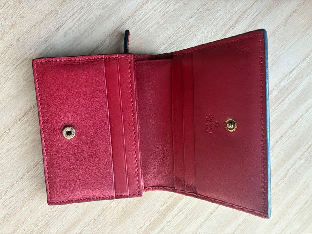 グッチGUCCIチェリーウォレット　二つ折り財布　美品
