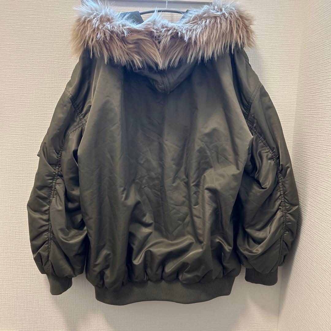 オリーブグリーン フライトジャケット n2b 短丈