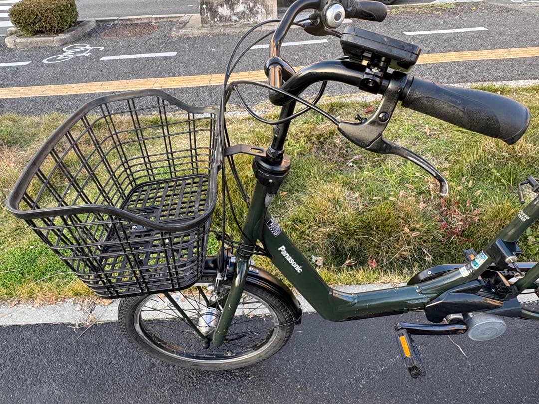 中古20インチPanasonic電動アシスト自転車　8.9Ahバッテリー新品