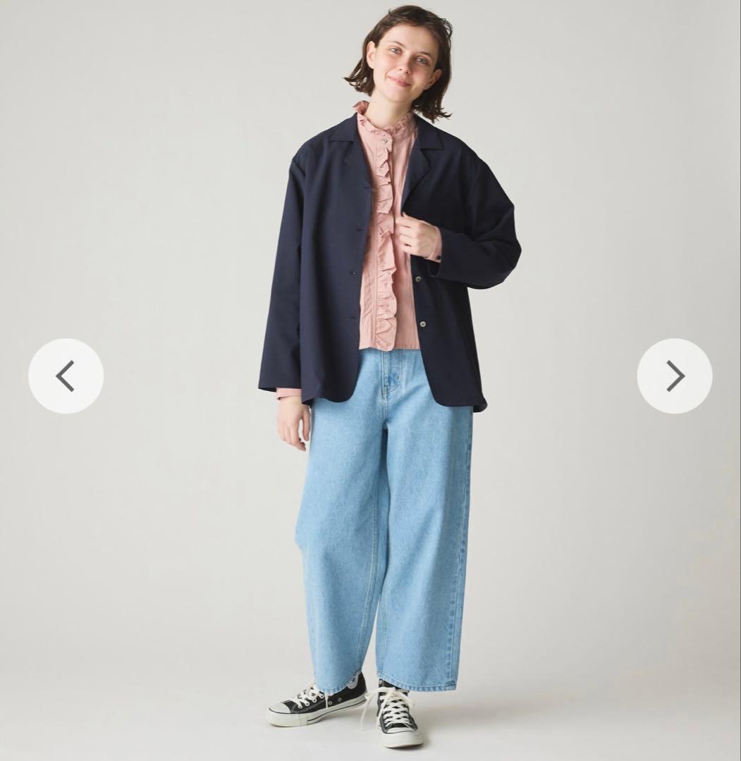 MidiUmi｜high waist wide straight denim