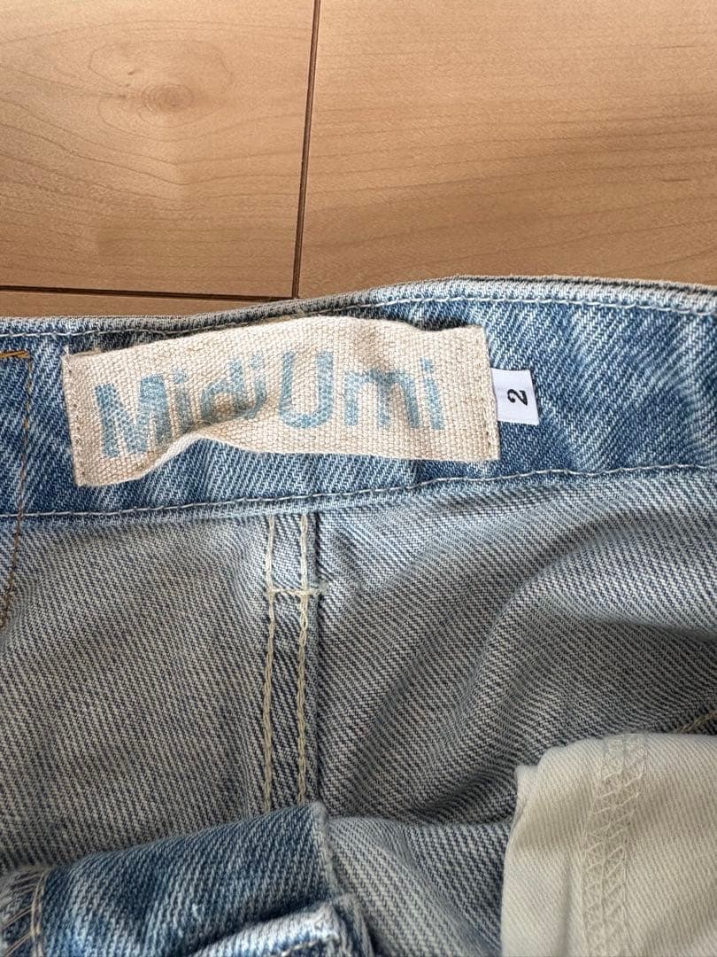 MidiUmi｜high waist wide straight denim