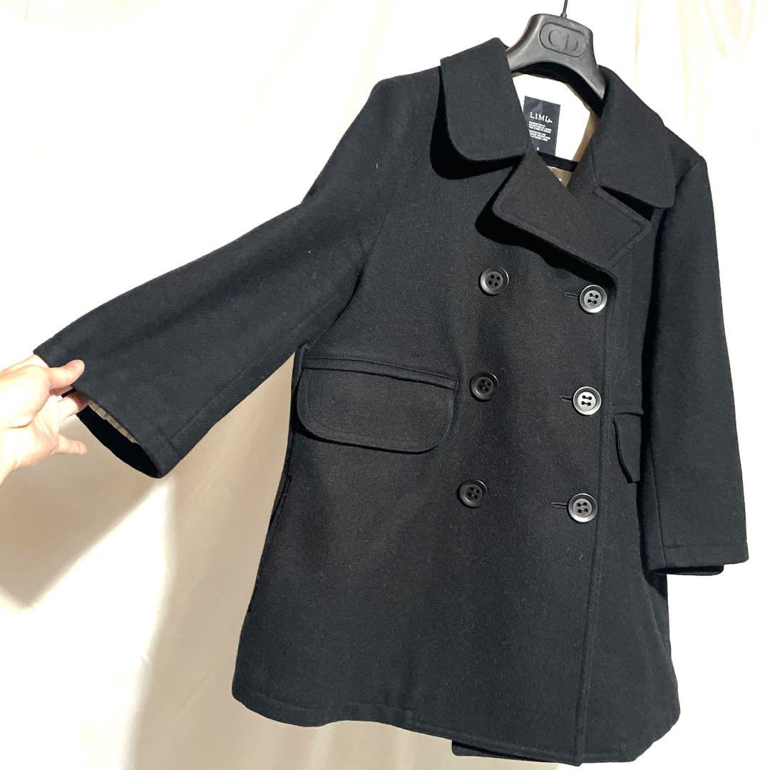 割と美品 LIMI feuリミ フゥ ウールメルトンコート2008年AW