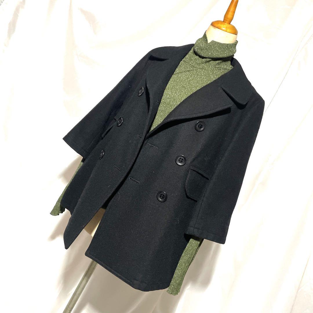 割と美品 LIMI feuリミ フゥ ウールメルトンコート2008年AW