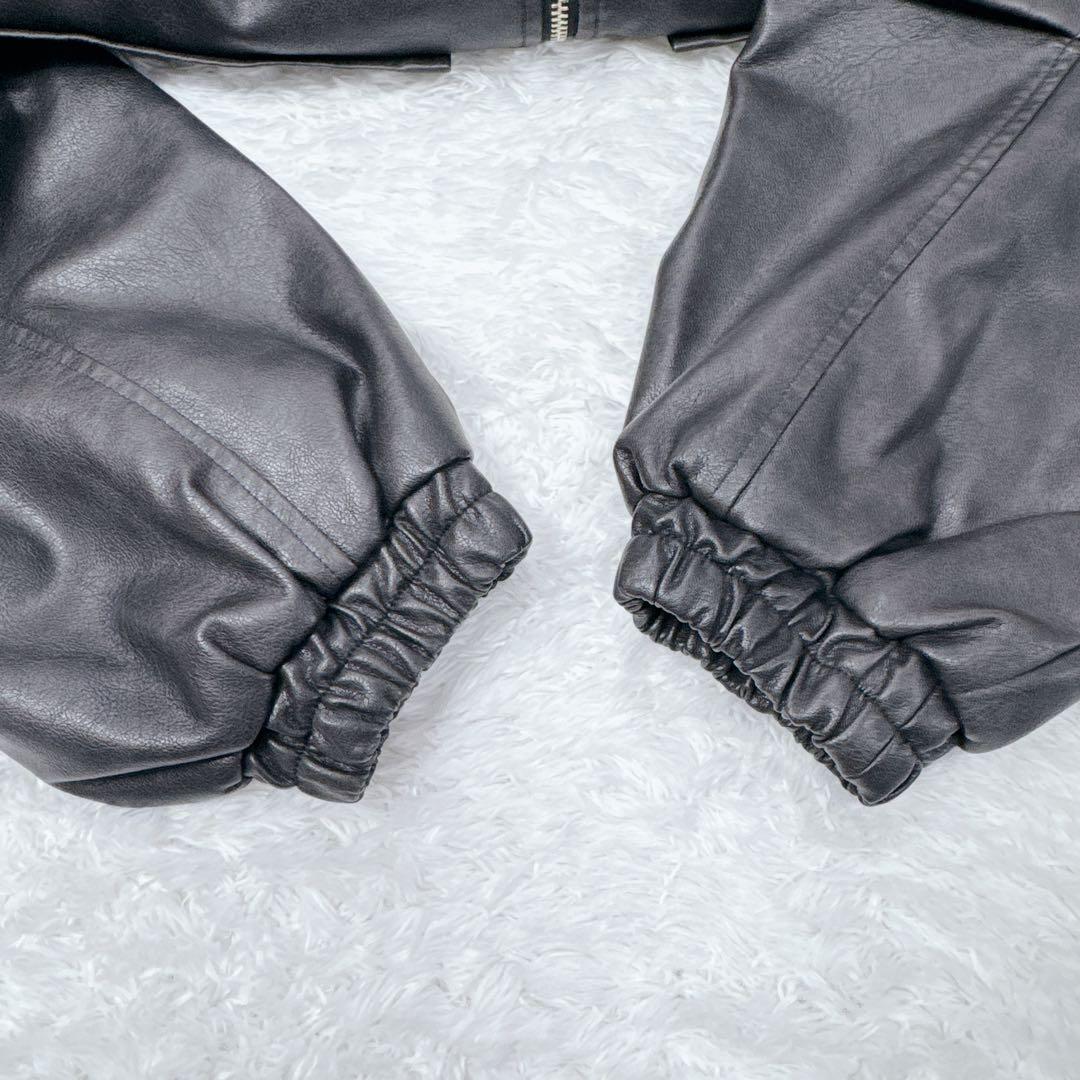 【新品】PAGE BOY サンドヴィンテージレザーブルゾン ジャケット ブラック