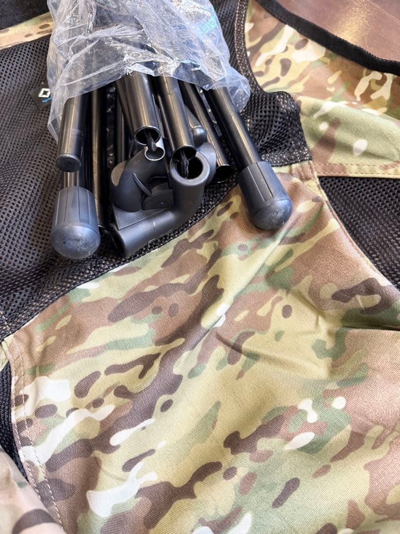 【美品】Helinox サンセットチェア カモフラージュ柄／室内のみ／送料無料