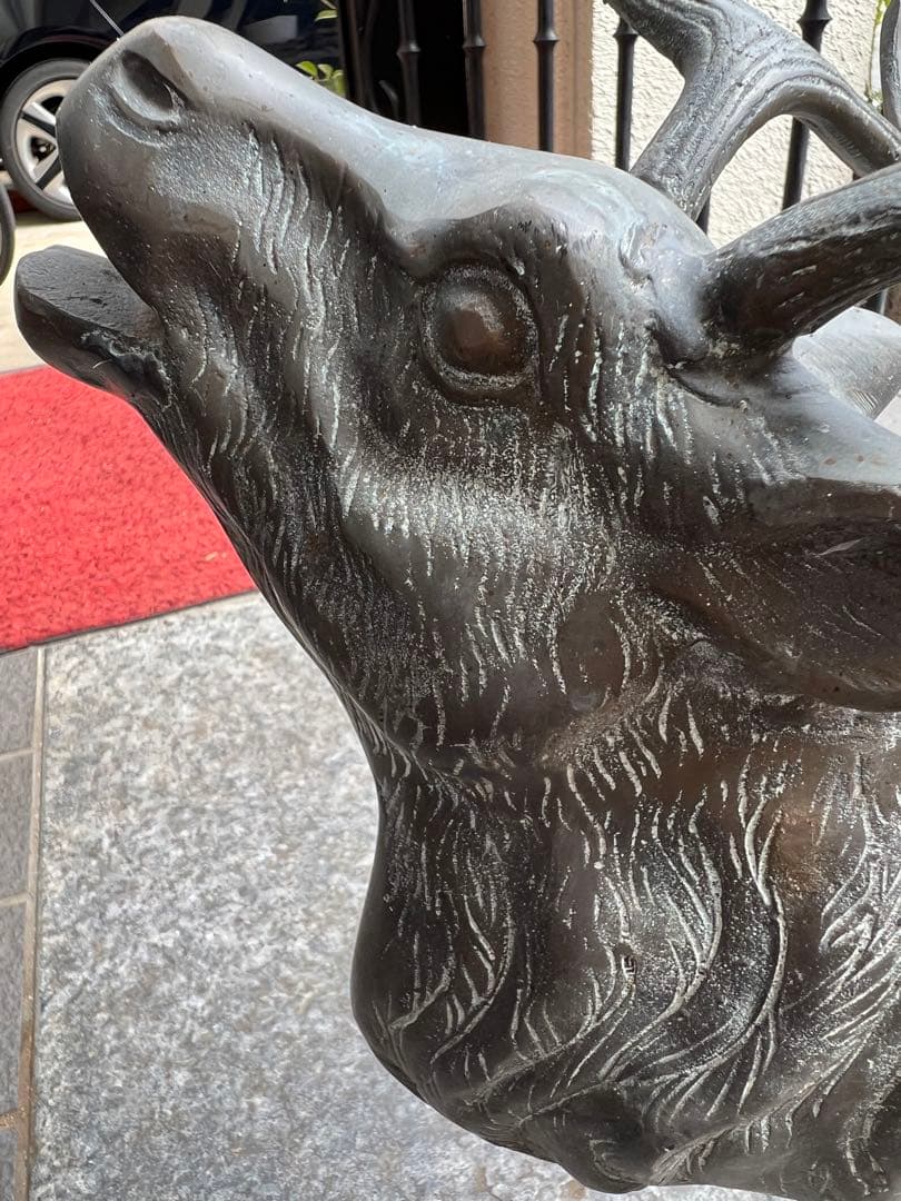 鹿の置き物　真鍮置き物　オブゼ　アンティーク