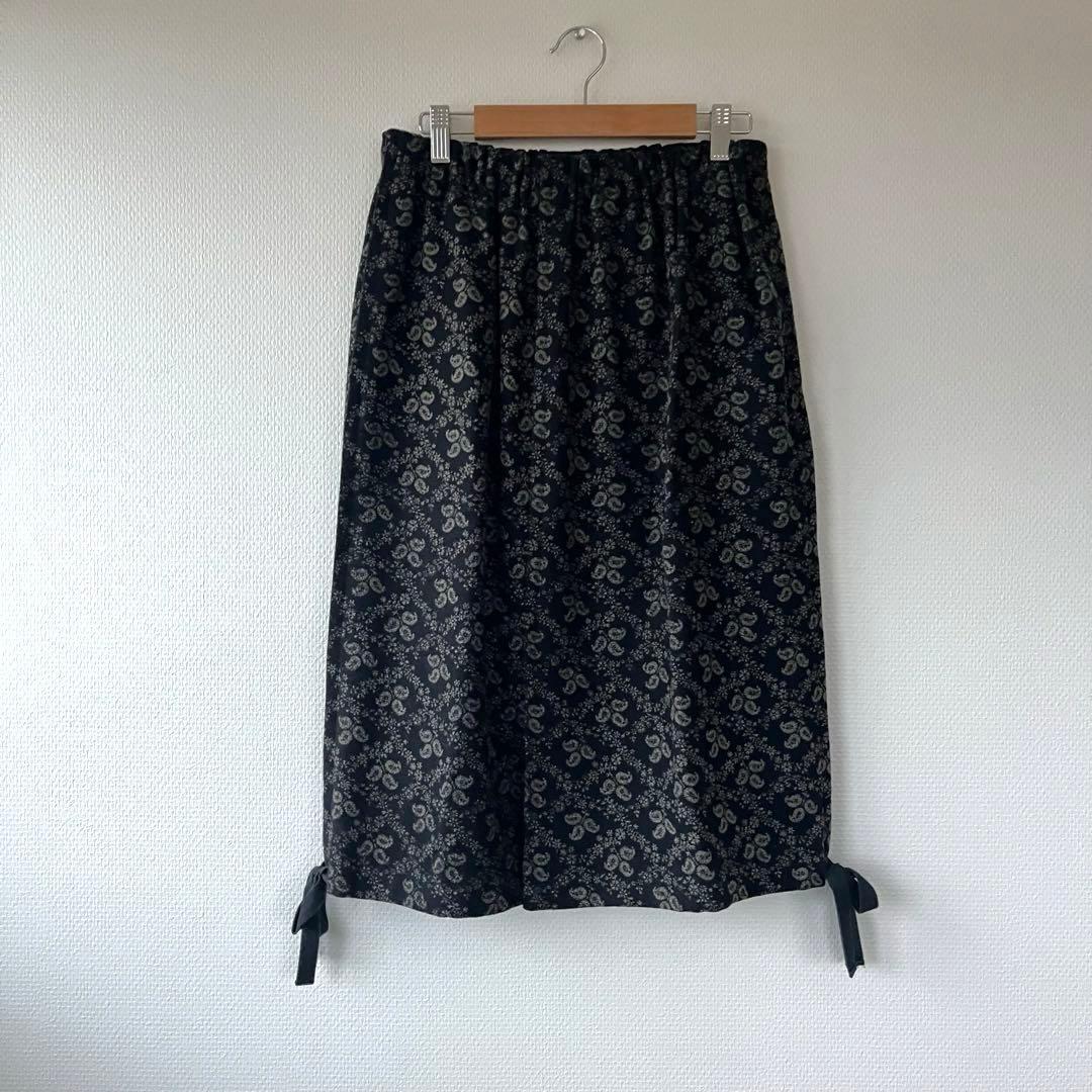 tricot COMME des GARCONS 花柄　スカート　ウールスカート