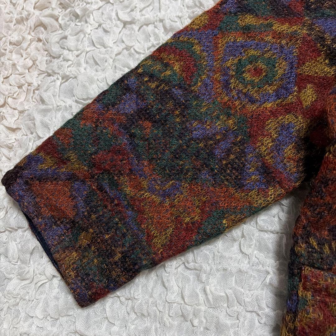 MISSONIミッソーニ モヘアリバーシブルコート キルティング オレンジタグ