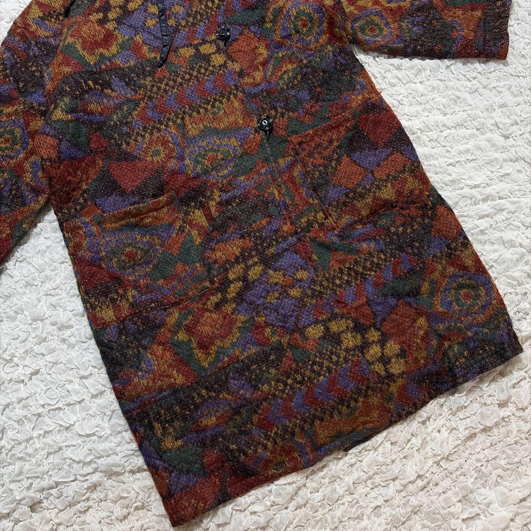 MISSONIミッソーニ モヘアリバーシブルコート キルティング オレンジタグ